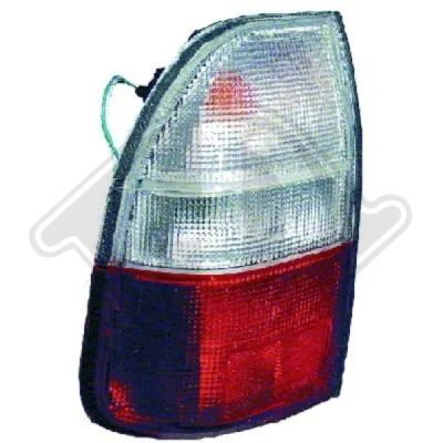 Bilde av DIEDERICHS 5880895 Baklykter venstre PY21W Rød med pæreholder MITSUBISHI: L200 III Pick up