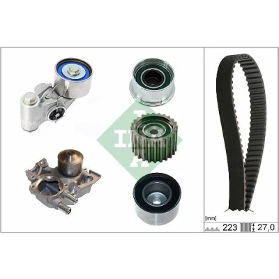 Bilde av INA 530 0736 30 vannpumpe + Registerreimsett med SUBARU: Legacy 4, Forester II, 4 Limousine