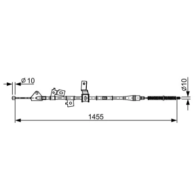 Bilde av BOSCH 1 987 482 648 Bremsekabel 1455