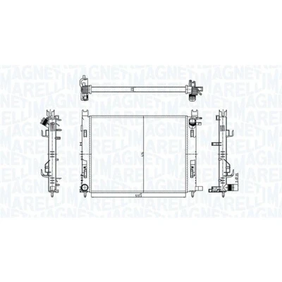 Bilde av MAGNETI MARELLI 350213182100 Radiator 513 414 23 Kjøleribber satt sammen mekanisk