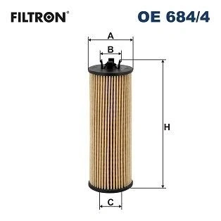 Bilde av FILTRON OE 684/4 Oljefilter Filterinnsats OPEL: Corsa E Hatchback, CHEVROLET: Aveo Hatchback