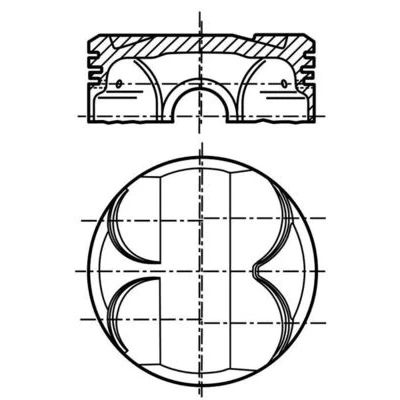 Bilde av MAHLE ORIGINAL 081 PI 00101 000 Motorstempel 84,0