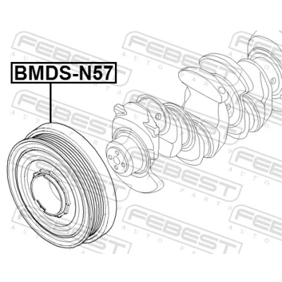 Bilde av FEBEST BMDS N57 Remskive Veivaksel BMW: X6, X5, 5 Sedan