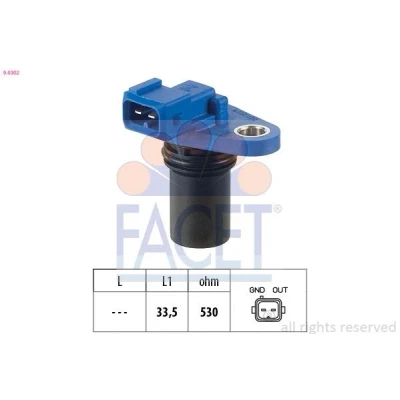 Bilde av FACET 9.0302 Sensorer Made in Italy OE Equivalent VOLVO: V50, S40 II, FORD: Focus 2
