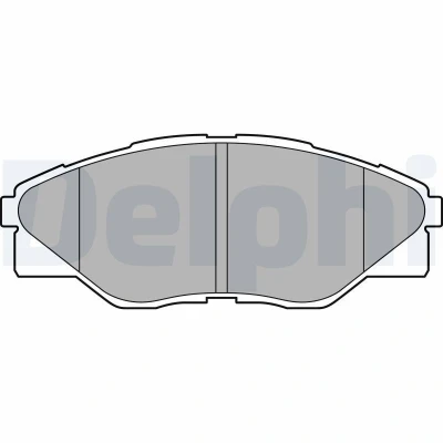 Bilde av DELPHI LP2496 Bremseklosser uten antiskrike blikk tilbehør TOYOTA: HILUX 3 Pick up