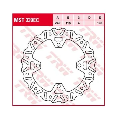 Bilde av TRW MST339EC Bremseskiver 240 4