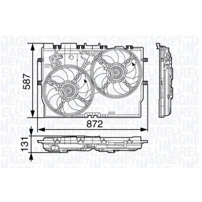Bilde av MAGNETI MARELLI 069422584010 Kjølevifte 388 12 240 348 FIAT: Ducato III Flatvogn lastebil / Chassis