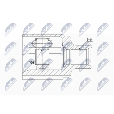 Bilde av Leddsett, drivaksel, Framaksel høyre, chevrolet trax, opel mokka / x, vauxhall 16 03 055, 95908481