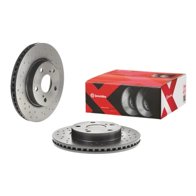 Bilde av BREMBO 09.A864.1X Bremseskiver 275 22 5 perforert / ventilert belagt høy karbon TOYOTA: Auris Hatchback, Corolla X Sedan, XI Sedan