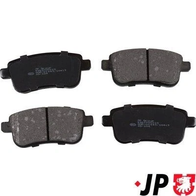 Bilde av JP GROUP 4363700210 Bremseklosser bakaksel ekskl. slitasjevarselkontakt RENAULT: MEGANE 3, GRAND SCENIC 3 Grandtour