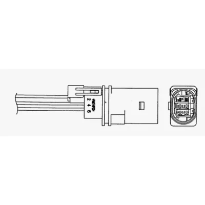 Bilde av NGK 1477 Lambdasonde 5 VOLKSWAGEN: GOLF 6, Passat B6 Variant, Beetle Hatchback, SKODA: Yeti, Octavia II 2 Combi, AUDI: A3 Sportback