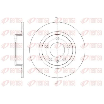 Bilde av REMSA 61469.00 Bremseskiver bakaksel 264, 264 10 5 fullt ut OPEL: Corsa D Hatchback, E Hatchback