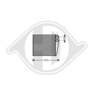 Bilde av DIEDERICHS DCM1251 Varmeveksler Climate VOLKSWAGEN: Golf 6, 5, SKODA: Octavia 2 Combi