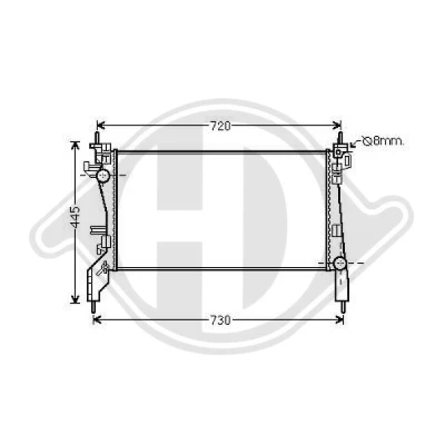 Bilde av DIEDERICHS DCM1739 Radiator 630 340 26 Climate