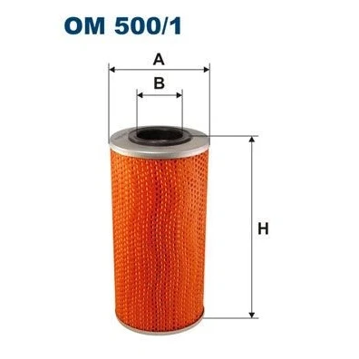 Bilde av FILTRON OM 500/1 Oljefilter Filterinnsats