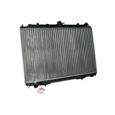 Bilde av THERMOTEC D71017TT Radiator Aluminium for kjøretøy med luftkondisjonering 450 710 26 Manuel girkasse Kjøleribber satt sammen mekanisk