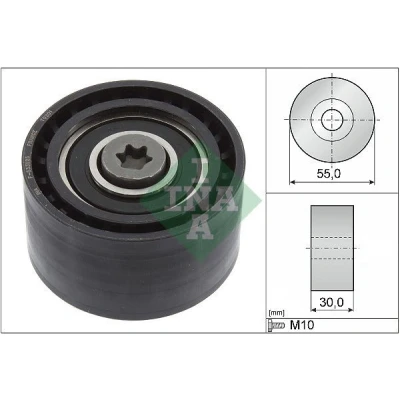 Bilde av INA 532 0874 10 Styrerulle kilerem tannrem FORD: Transit Connect V408 Van, PEUGEOT: 5008 II