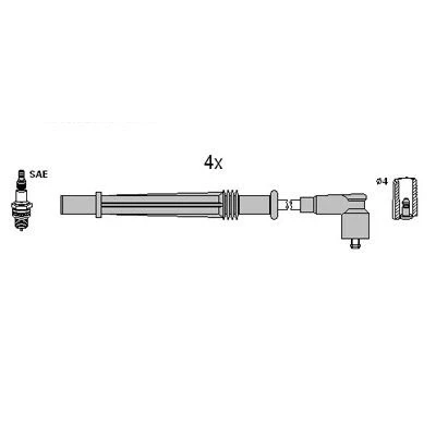 Bilde av HITACHI 134968 Pluggledninger RENAULT: Kangoo I