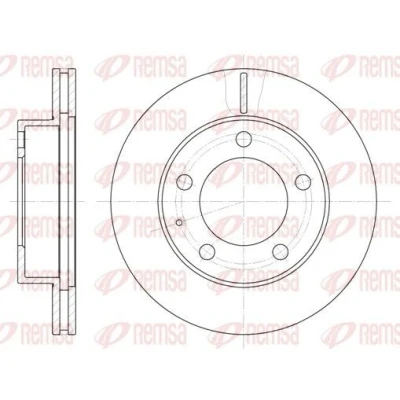 Bilde av REMSA 6203.10 Bremseskiver framaksel 258, 258 24 5 ventilert MAZDA: 626 IV Hatchback