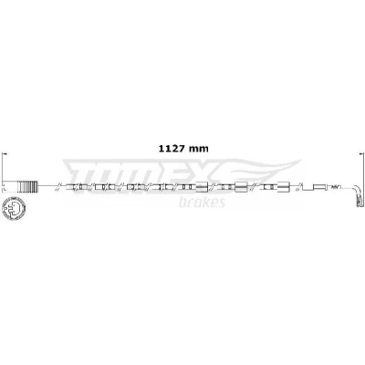 Bilde av TOMEX brakes TX 31 01 Bremsebeleggslitasje bakaksel MINI: Hatchback, Clubman