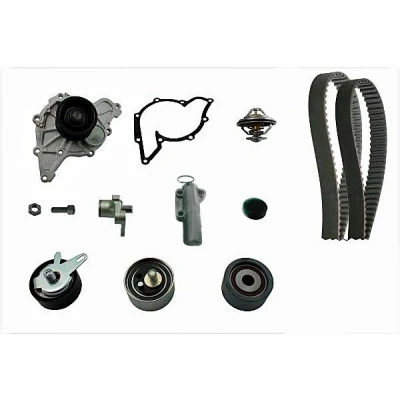 Bilde av INA 530 0539 30 Vannpumpe + Registerreimsett med vannpumpe, spennarm, spennrull, tilleggsmateriale termostat AUDI: A6 C5 Avant
