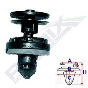 Bilde av ROMIX C40264 klips, pynte /beskyttelseslist FORD: KUGA 2