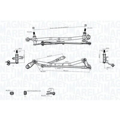 Bilde av Vidusvisker mekanisme MAGNETI MARELLI 085570736010