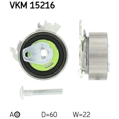 Bilde av SKF VKM 15216 Strammerull, tannrem med festemateriell OPEL: Astra F Sedan, Vectra B CC, Corsa Hatchback, SAAB: 9 3 Stasjonsvogn