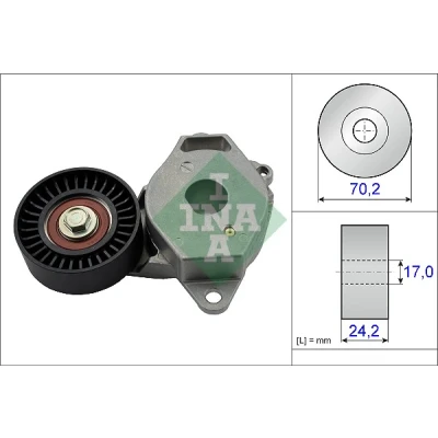 Bilde av INA 534 0409 10 Spennarm, kilerem med ribber TOYOTA: Urban Cruiser