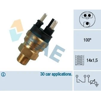Bilde av Kjølevæsketemperatursensor, mercedes benz 124 coupé [c124], sedan [w124], t model [s124], 190 [w201], 006 545 91 24, TS 530
