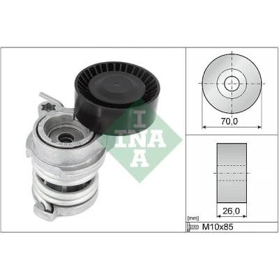 Bilde av INA 534 0708 10 Spennarm, kilerem med ribber BMW: 1 Hatchback