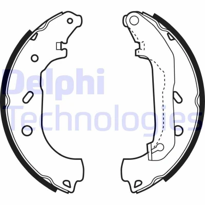 Bilde av DELPHI LS1940 Bremsesko 229 57 FORD: Transit Connect Mk1 Van