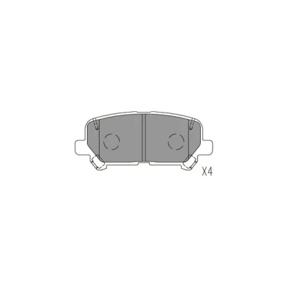 Bilde av Bremseklosser sett, Bakaksel, acura mdx, honda odyssey, pilot, 43022SZAA10, 43022SZAA11