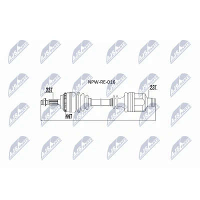 Bilde av Drivaksel, Framaksel, renault clio ii, skåp/halvkombi kangoo, kangoo express, 8200236116, 8200622835, 8200626032