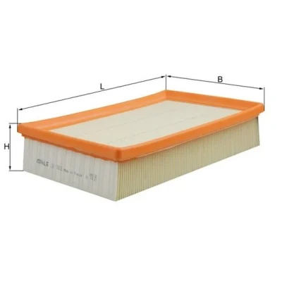 Bilde av MAHLE ORIGINAL LX 1803 Luftfilter 56,9 173 266,0 Filterinnsats VOLVO: V50, C30, S40 II