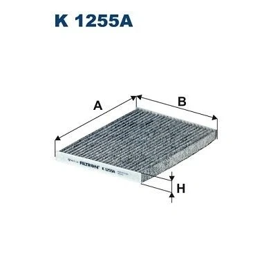 Bilde av FILTRON K 1255A Kupéfilter Karbonfilter 192 266 20 NISSAN: Qashqai / Qashqai+2 I, X Trail