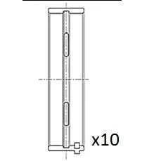 Bilde av FAI AutoParts BM1025 STD Veivaksellager