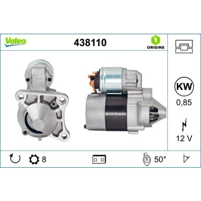 Bilde av VALEO 438110 Starter 12 0,85 8 RENAULT: MEGANE 1 Cabriolet