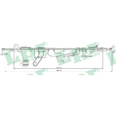 Bilde av Kabel, parkeringsbremse, Bak, Høyre, opel agila, suzuki splash, vauxhall agila mk ii, 4709863, 5440151K00, 93195341