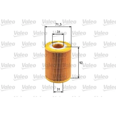 Bilde av VALEO 586504 Oljefilter Filterinnsats OPEL: Combo C Varebil / Stasjonsvogn, Astra H Caravan, GTC, HONDA: CIVIC 7 Hatchback