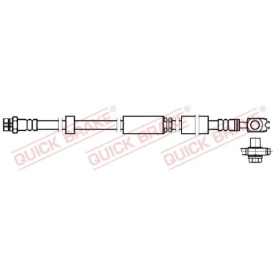 Bilde av QUICK BRAKE 58.892X Bremseslange 512 M10x1 SKODA: Citigo