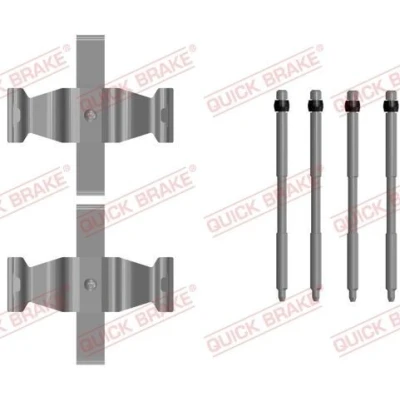 Bilde av QUICK BRAKE 109 0107 Tibehørsett, skivebremse belegg BMW: 7, 5 Sedan, X3