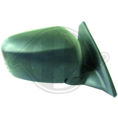 Bilde av Sidespeil Diederichs 5881825 venstre svart narvet for manuell speiljustering MITSUBISHI: L200 / Triton IV Pick up