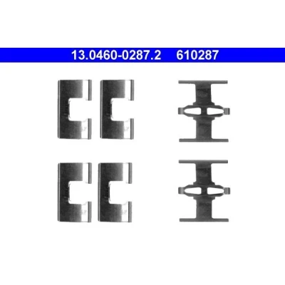 Bilde av ATE 13.0460 0287.2 Tibehørsett, skivebremse belegg Skivebrems HONDA: Prelude V