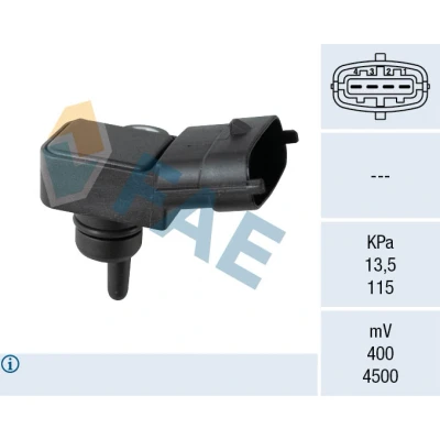 Bilde av Sensor, sugerørtrykk, Innsugningsmanifold, hyundai,kia, 39300 2B000, 2B100, 03000, 2E600