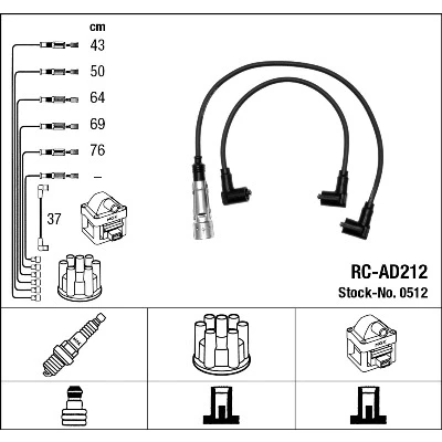Bilde av NGK 0512 Pluggledninger 6
