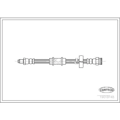 Bilde av CORTECO 19018148 Bremseslange framaksel 385