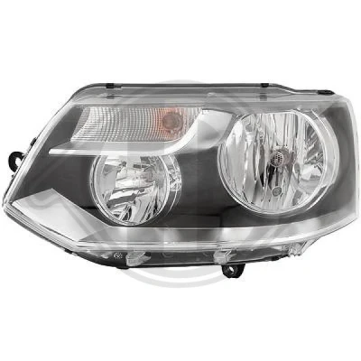 Bilde av DIEDERICHS 2273983 Frontlykter venstre H15, H7 Halogen med kjørelys for høyrekjøring motor høydejustering hovedlys VOLKSWAGEN: Transporter 5