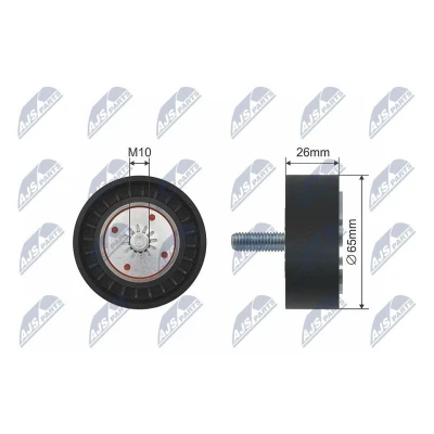 Bilde av Strammerull, kilerem med ribber, chevrolet captiva, cruze, epica, lacetti, nubira kombi, sedan, opel antara a, 4805183, 96440417