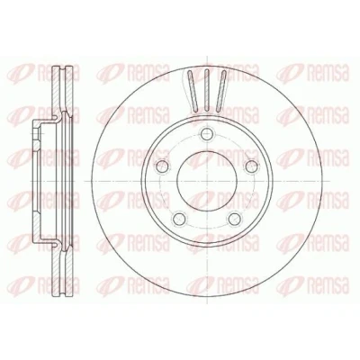 Bilde av REMSA 6671.10 Bremseskiver framaksel 277,9, 277,9 25 5 ventilert MAZDA: 5, 3 Hatchback, Sedan